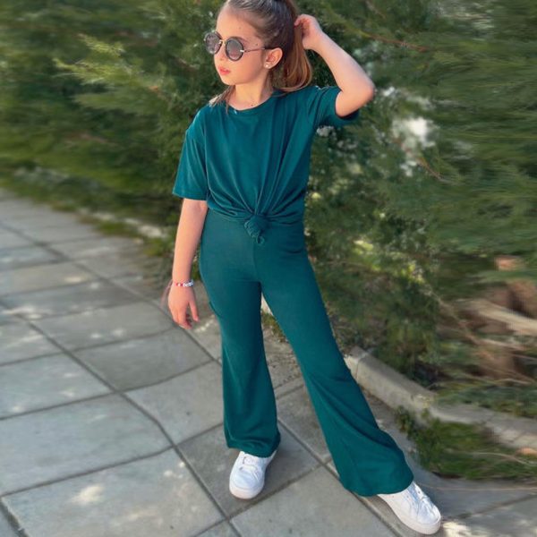 Girls' set, Instagram style T-shirt short-sleeved set