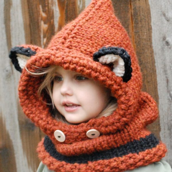 Children's wool knitted hat