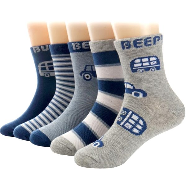 Boys' casual stretch cotton socks